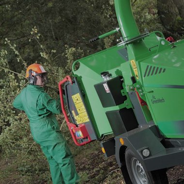 Grennmech, broyeur de branches sur chassis routier