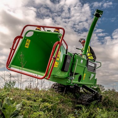 Grennmech, broyeur de branches sur chenilles