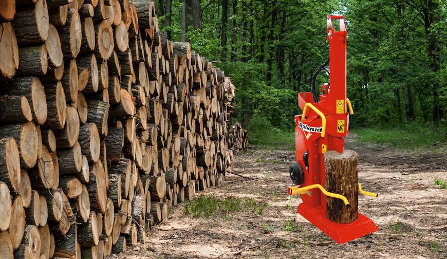 Fendeuse à bois sur